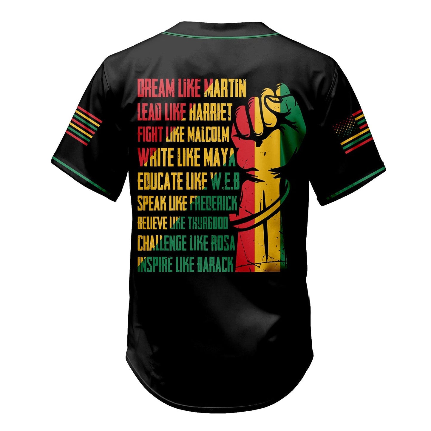 My History Is Strong - African American Baseball Jersey - Gift for Black Dad, Grandpa, Husband