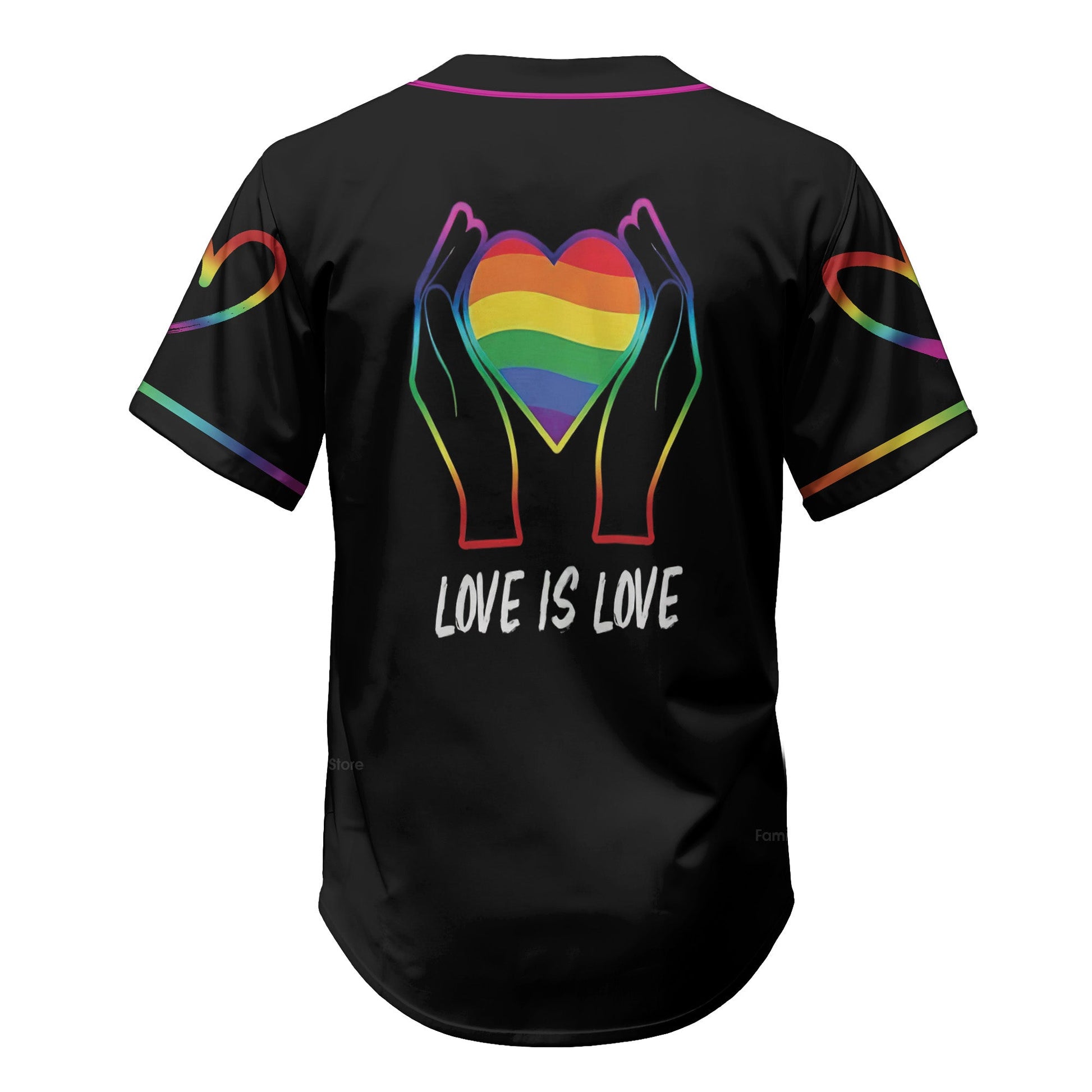 LGBT - Love is love Baseball Tee Jersey Shirt QT206278Td
