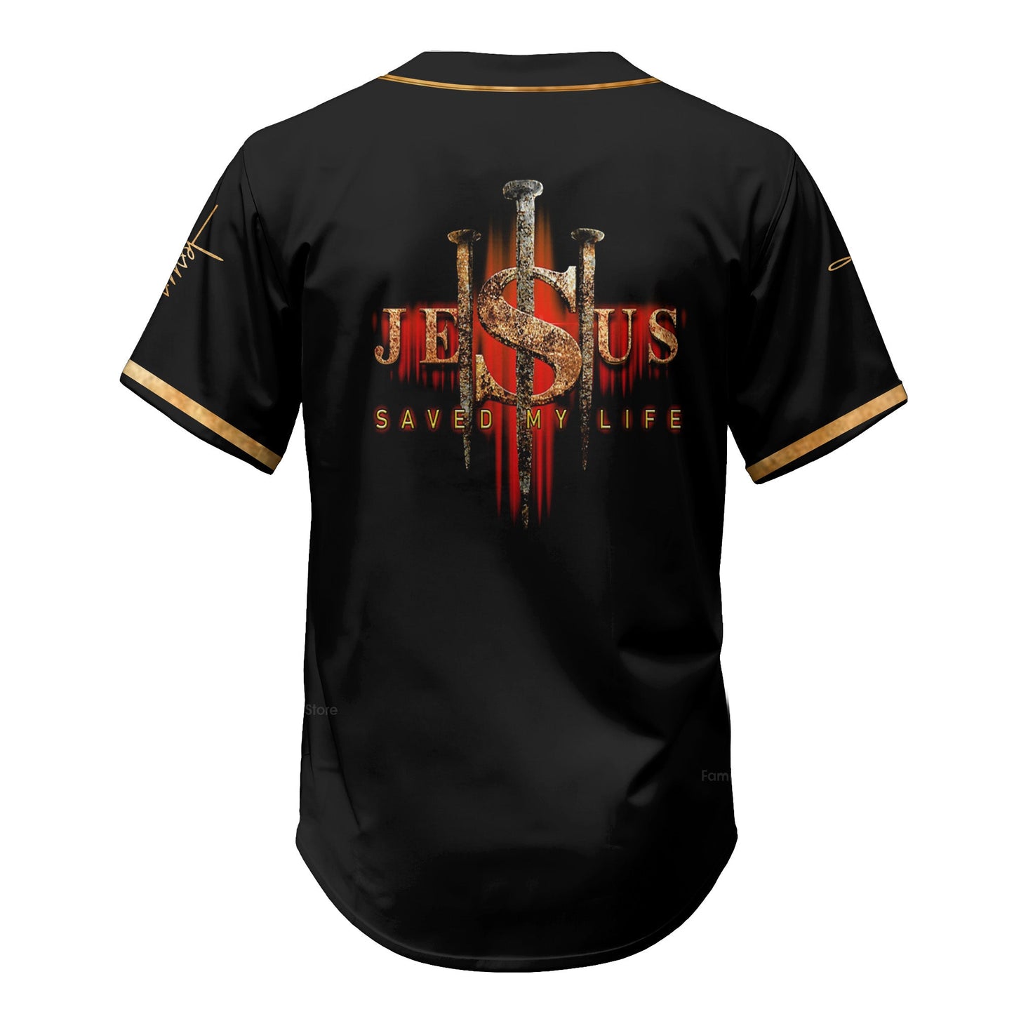 Jesus Baseball Tee Jersey Shirt
