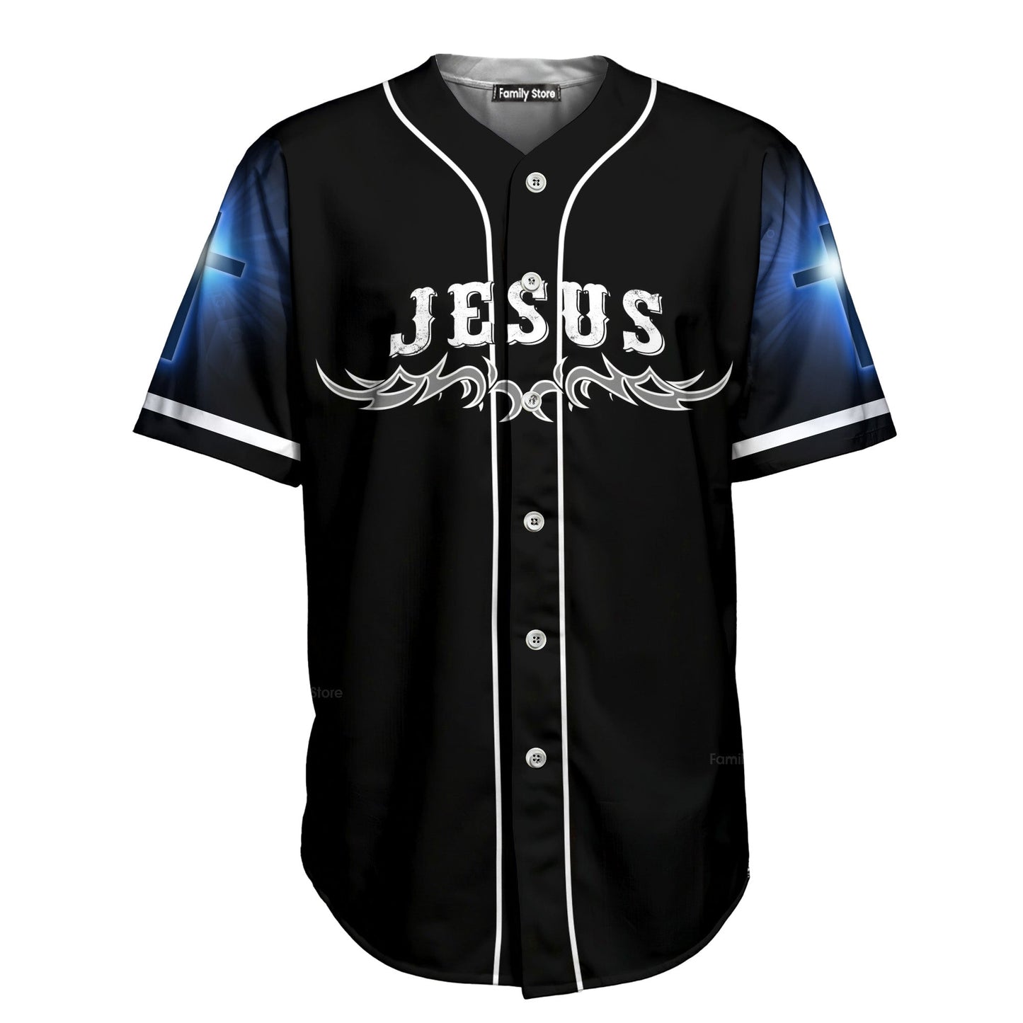 I Ride With Jesus Christian Biker - Baseball Jersey - Christant Gift For Him