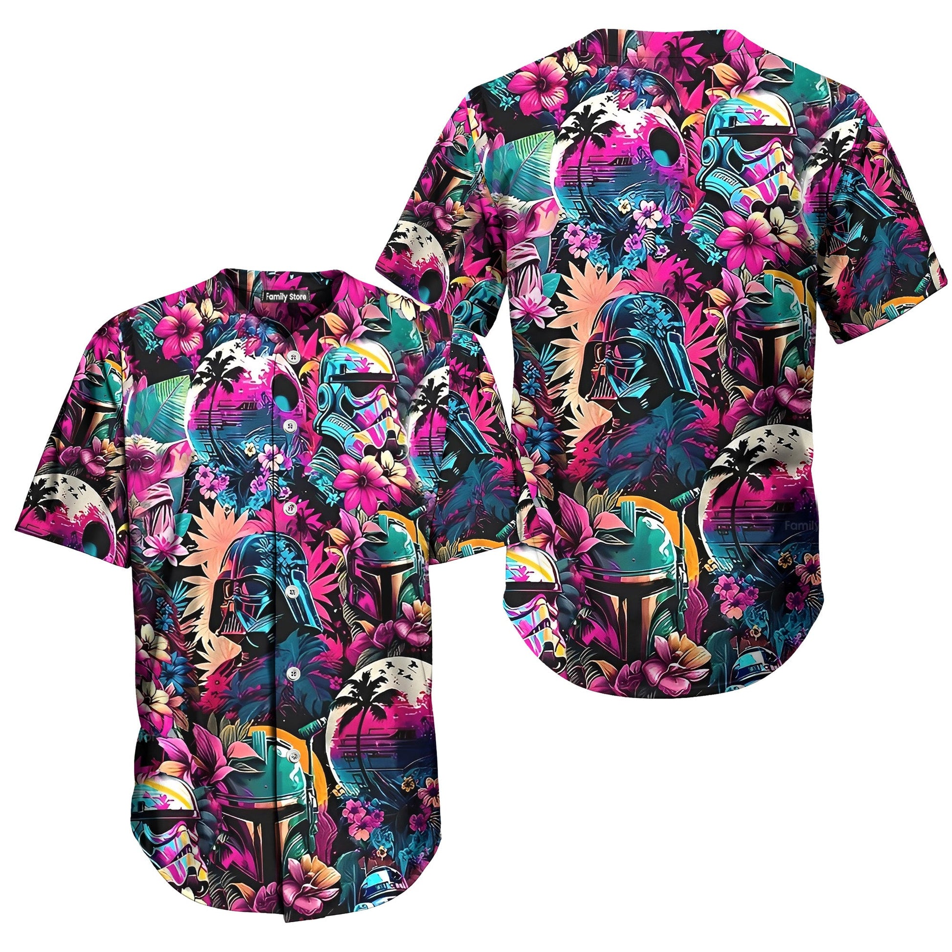 Special Starwars Synthwave 02 - Baseball Jersey - Christant Gift For Him - Family Store