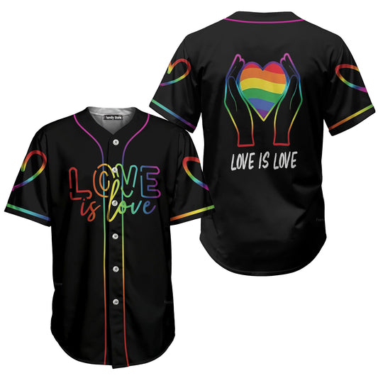LGBT - Love is love Baseball Tee Jersey Shirt QT206278Td