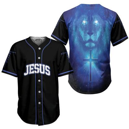 Jesus Lion on The Light - Baseball Tee for God Lover