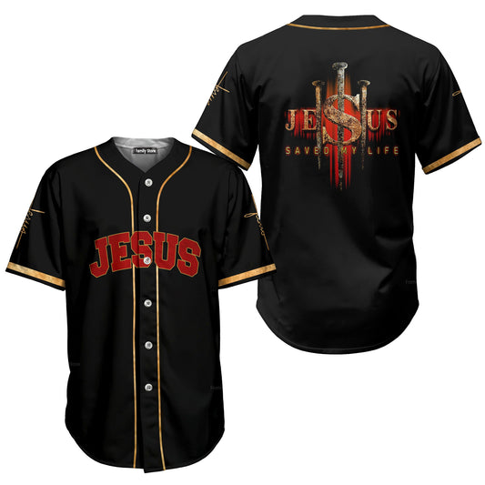 Jesus Baseball Tee Jersey Shirt