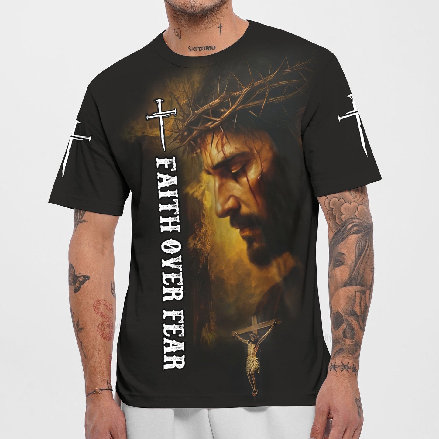 1 Cross 3 Nails 4 Given 3D TShirt