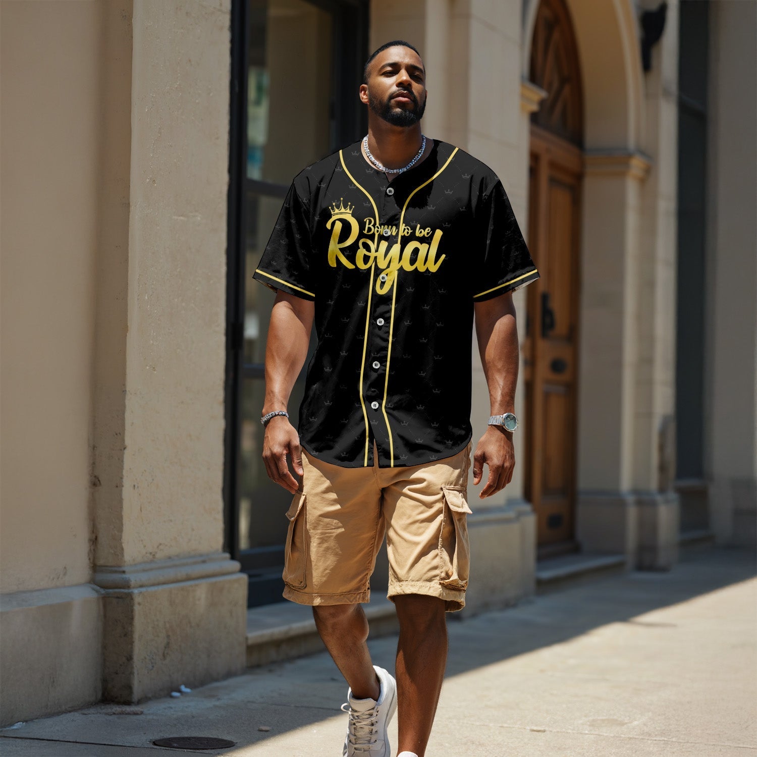 Strong Powerful Confident King Blessed Unique - African American Baseball Jersey - Gift for Black Dad, Grandpa, Husband