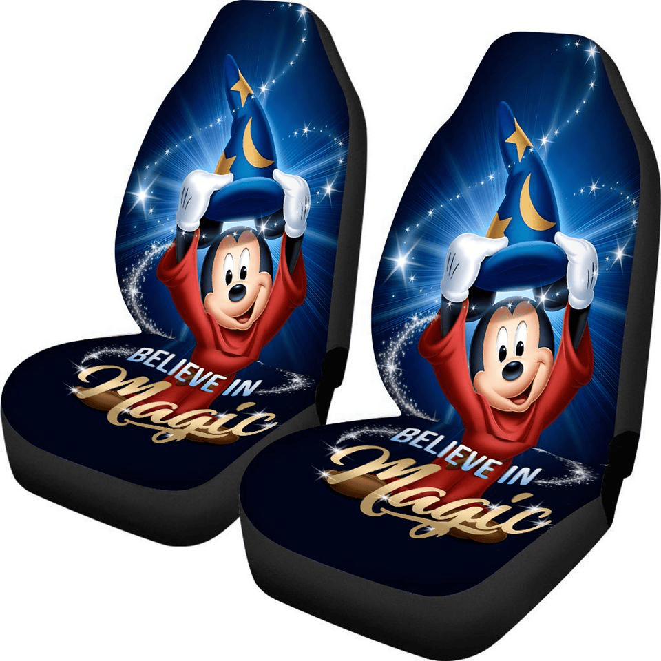 MM Car Seat Covers MM Believe In Magic Seat Covers Blue Black