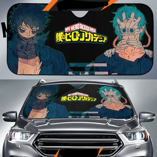 My Hero Academia Car Sun Shade Dabi And Tomura Villain Graphic Winshield Sun Shade Black