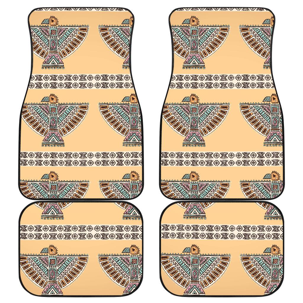 Native American Car Mats Native American Eagle Totem Pattern Car Floor Mats Brown