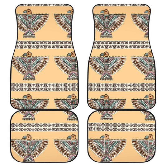 Native American Car Mats Native American Eagle Totem Pattern Car Floor Mats Brown