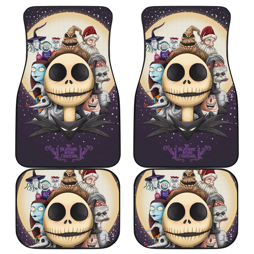 TNBC Car Mats Nightmare Before Christmas All Characters Car Floor Mats Colorful