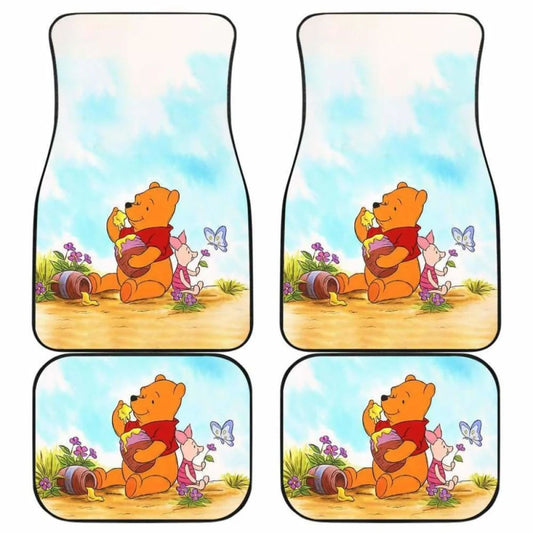 WTP Car Mats WTP With Piglet With Honey Jar Car Floor Mats Colorful