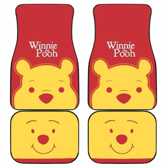 WTP Car Mats WTP Face Details Pattern Car Floor Mats Red Yellow