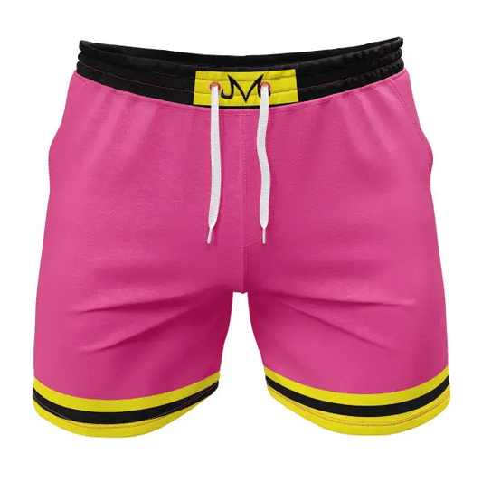 Dragon Ball Shorts Dragon Ball Majin Buu Belt Beach Shorts Pink