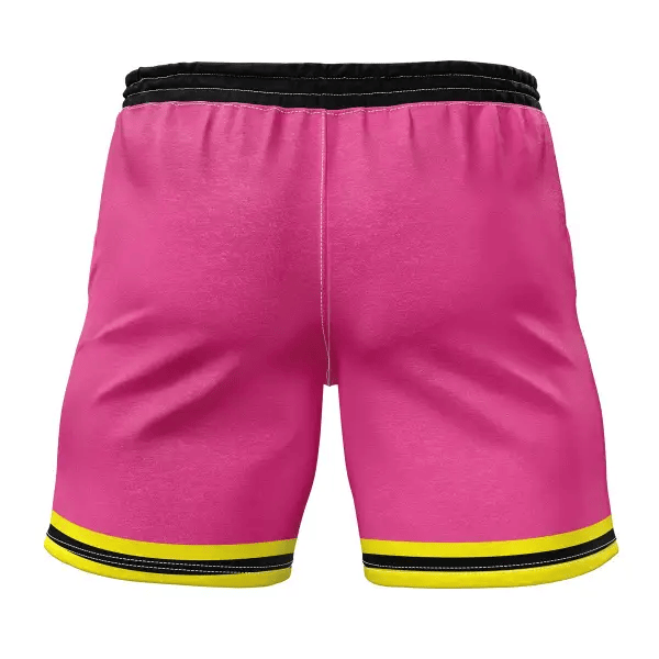 Dragon Ball Shorts Dragon Ball Majin Buu Belt Beach Shorts Pink