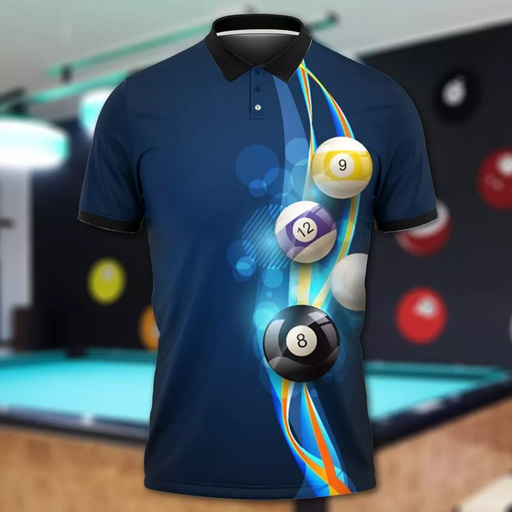 Billard Polo Shirt Some Grandpas Play Bingo Boys Polo Shirts Blue