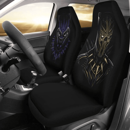 Black Panther Car Seat Covers Black Panther Original And New Suit Seat Covers Black