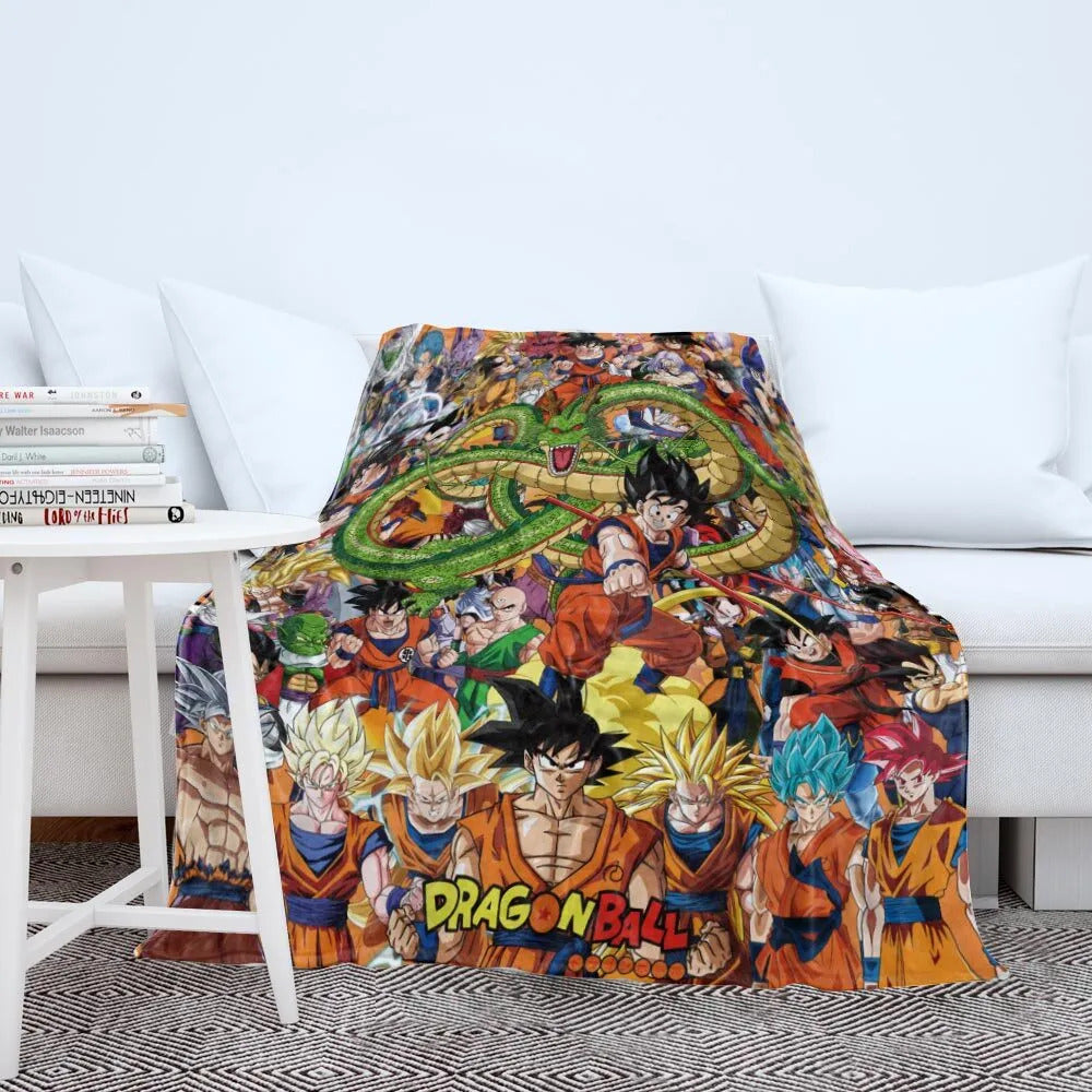 Dragon Ball Blanket Dragon Ball All Characters Graphic Blanket Colorful