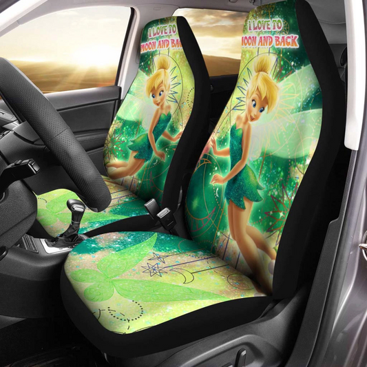 Tinker Bell Car Seat Covers Tinker Bell LoveTo The Moon And Back Seat Covers Green