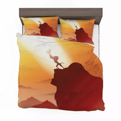 LK Bedding Set DN The LK Circle of Life Rises Duvet Covers Orange Unique Gift