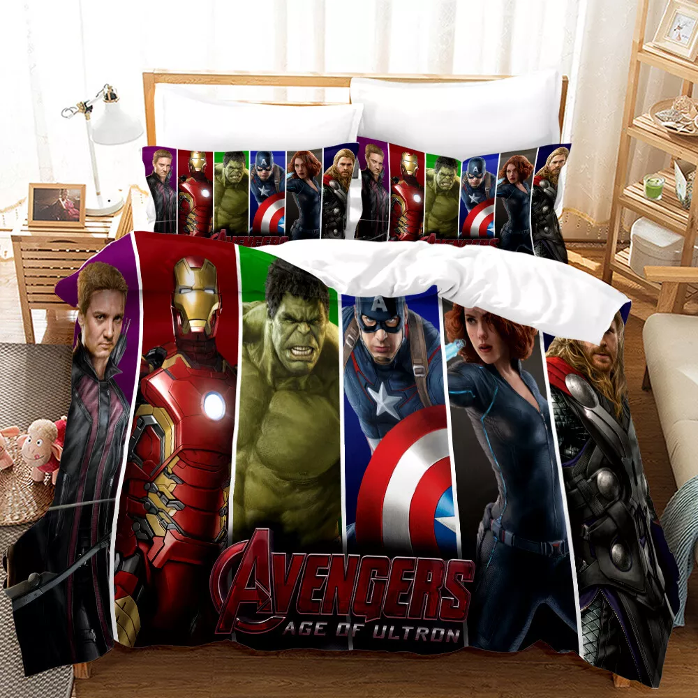 MV Bedding Set The Avengers Age Of Ultron Duvet Covers Colorful Unique Gift