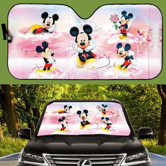 MM Car Sun Shade MM Magic Castle Magic Kingdom Winshield Sun Shade Pink