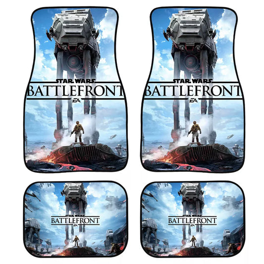 SW Car Mats SW Battlefront Walker Graphic Car Floor Mats Blue