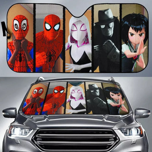 Spiderman Car Sun Shade Spiderman All Different Versions Winshield Sun Shade Black Red