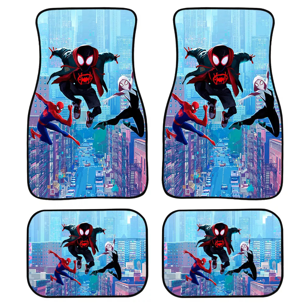 Spiderman Car Mats Spiderman Mile Morales And Other Spiderman Car Floor Mats Blue