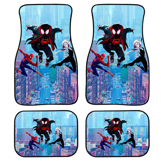 Spiderman Car Mats Spiderman Mile Morales And Other Spiderman Car Floor Mats Blue