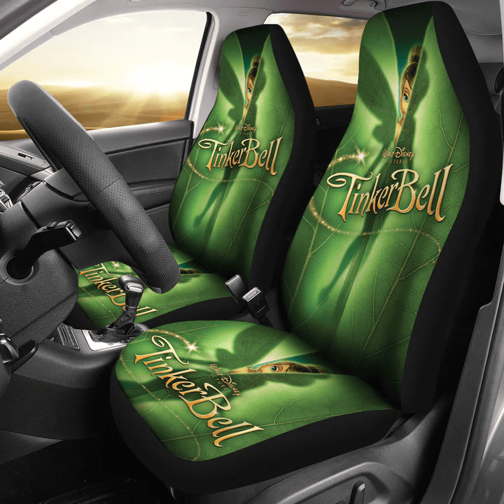 Tinker Bell Car Seat Covers Tinker Bell Hides Behind Leaf Seat Covers Green