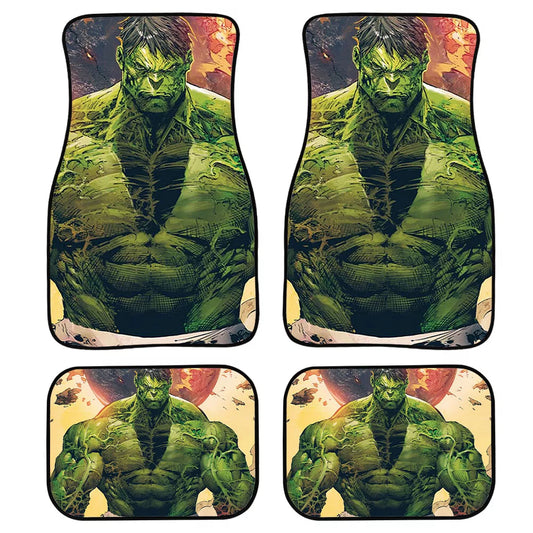 MV Car Floor Mats Cool The Hulk Character From Comic Graphic Car Mats