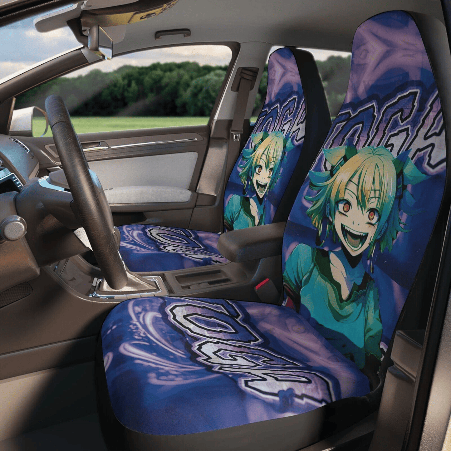 My Hero Academia Car Seat Covers My Hero Academia Toga Character Seat Covers Colorful