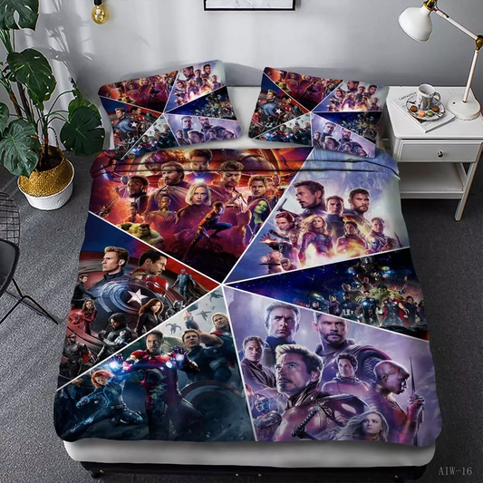 MV Bedding Set The Avengers From All Movies Duvet Covers Colorful Unique Gift