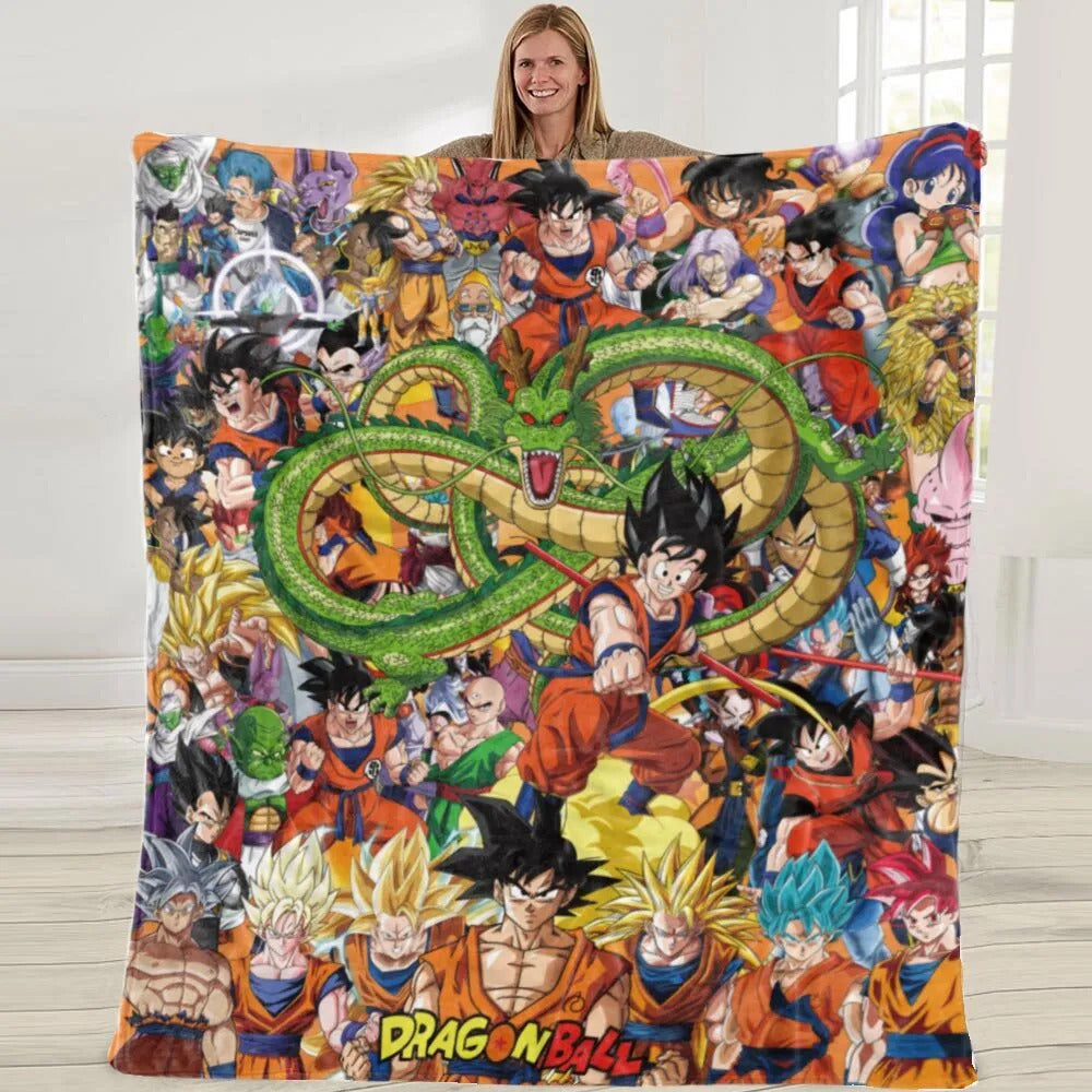 Dragon Ball Blanket Dragon Ball All Characters Graphic Blanket Colorful