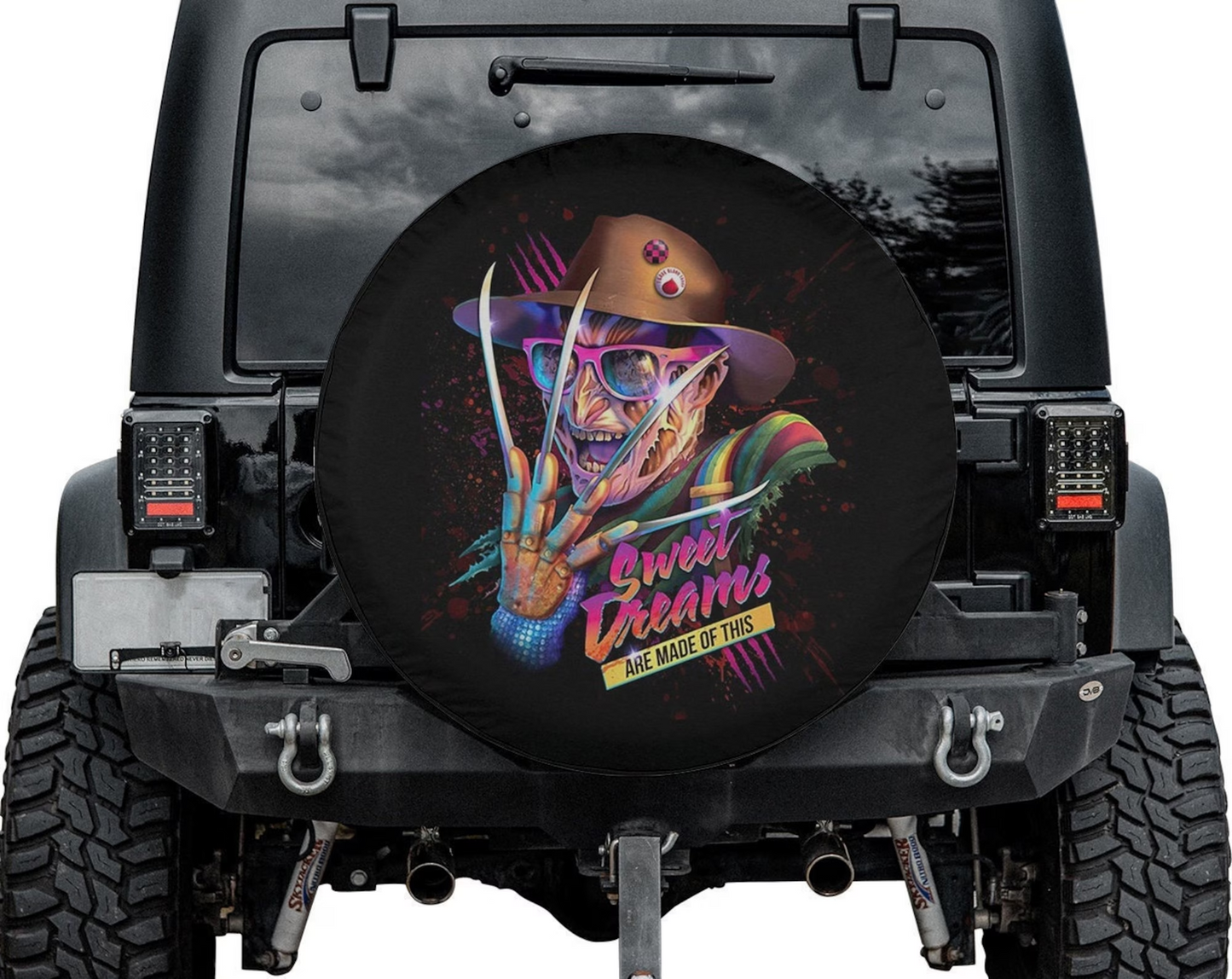 Horror Spare Tire Cover Sweet Dreams Are Made Of This Tire Covers Black