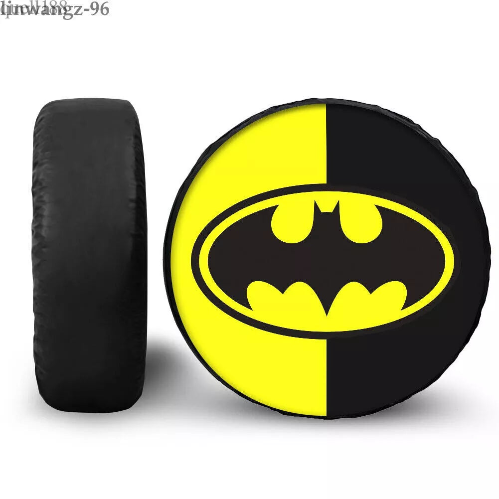 Batman Spare Tire Cover DC Batman Glassic Symbol Graphic Tire Covers Black Yellow