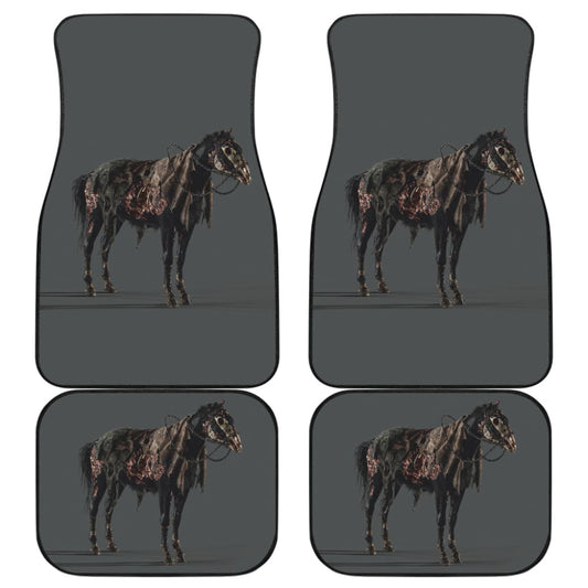 Horror Car Mats Scary Horror Zombie Horse Car Floor Mats