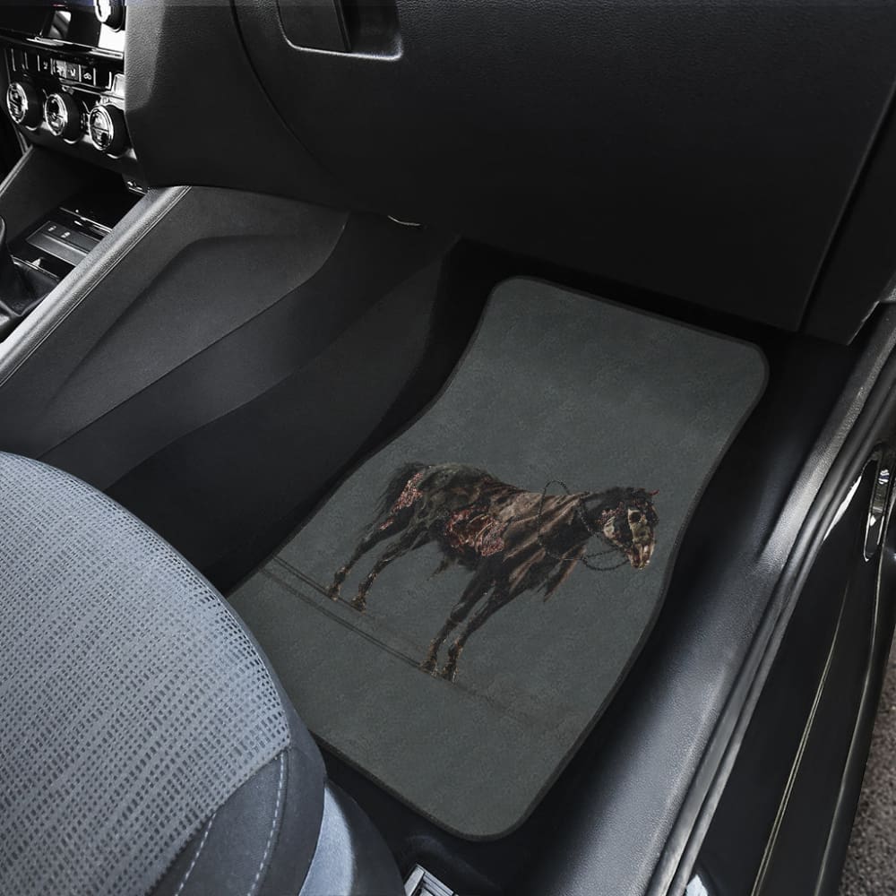 Horror Car Mats Scary Horror Zombie Horse Car Floor Mats