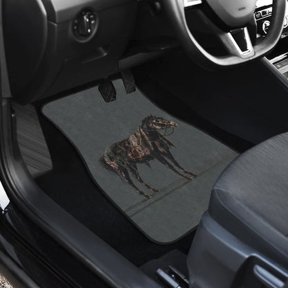 Horror Car Mats Scary Horror Zombie Horse Car Floor Mats