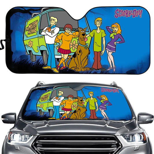 Scooby Doo Car Sun Shade Scooby Doo And Team Winshield Sun Shade Colorful