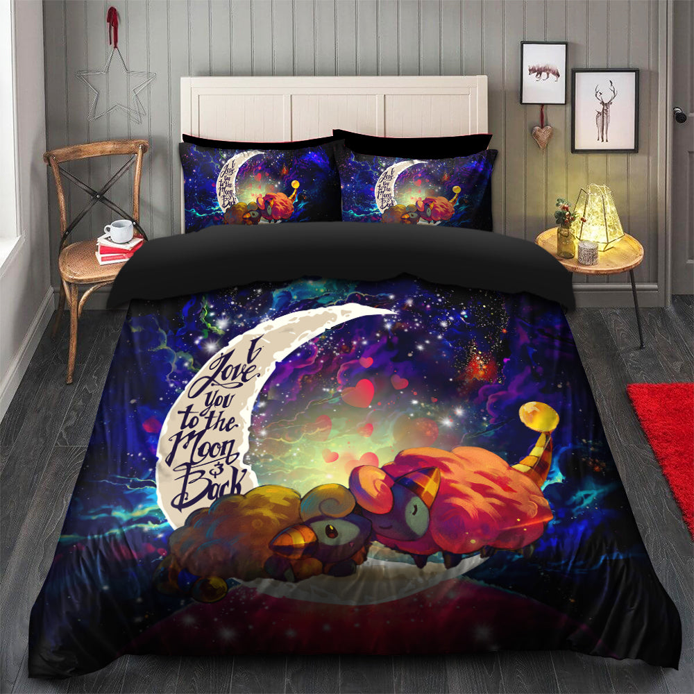 Mareep Love You To The Moon Galaxy Bedding Set