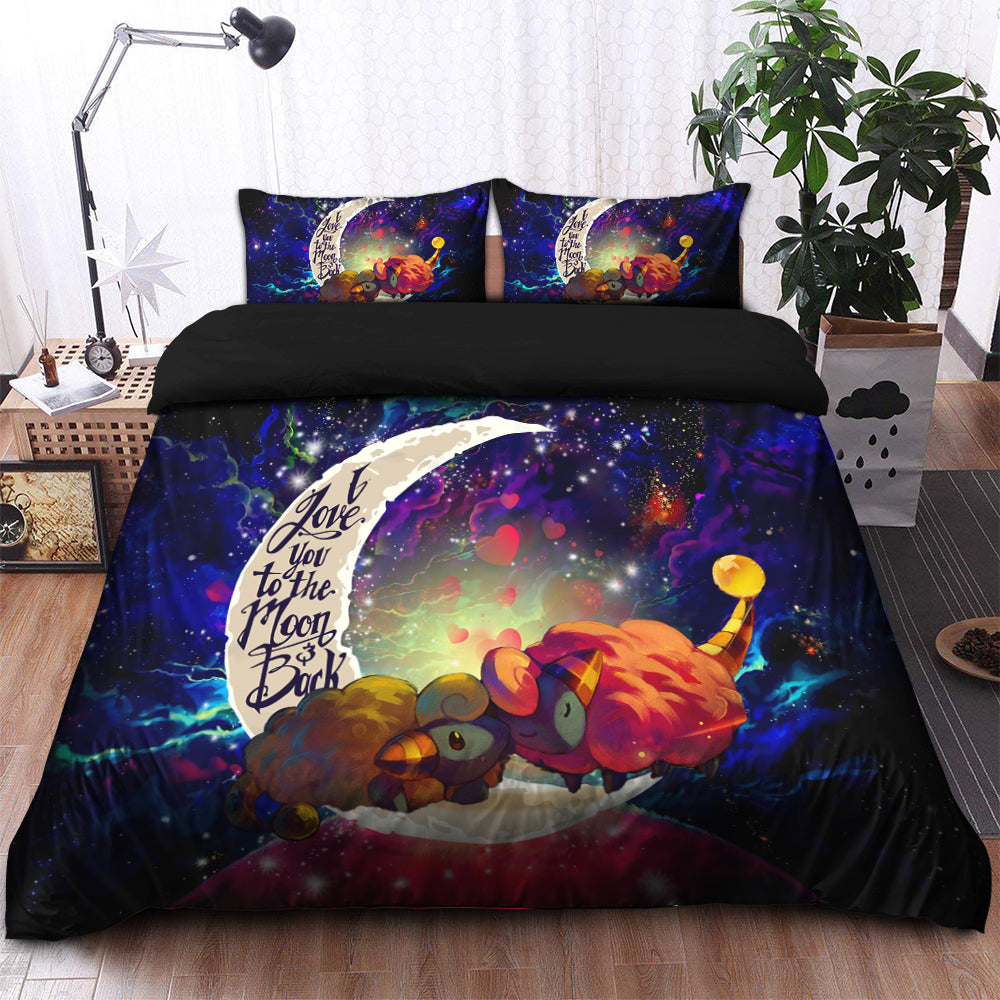 Mareep Love You To The Moon Galaxy Bedding Set