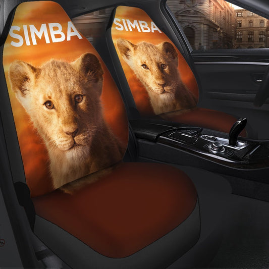 LK Car Seat Covers DN Simba Lion King Graphic Seat Covers Orange