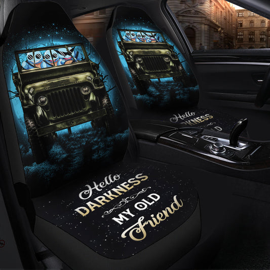 Squirtle Gangster Ride Jeep Moonlight Halloween Funny Car Seat Covers