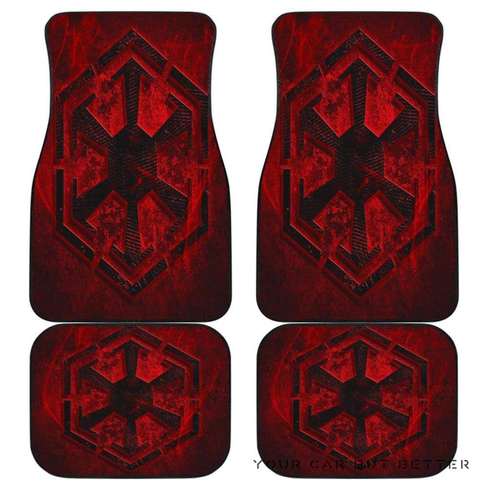 SW Car Mats SW Sith Empire Symbol Graphic Car Floor Mats Black Red