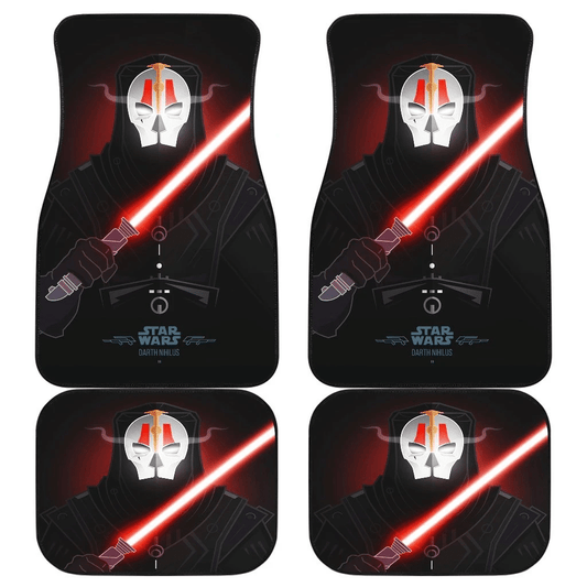 SW Car Mats SW Darth Nihilus Graphic Car Floor Mats Black Red