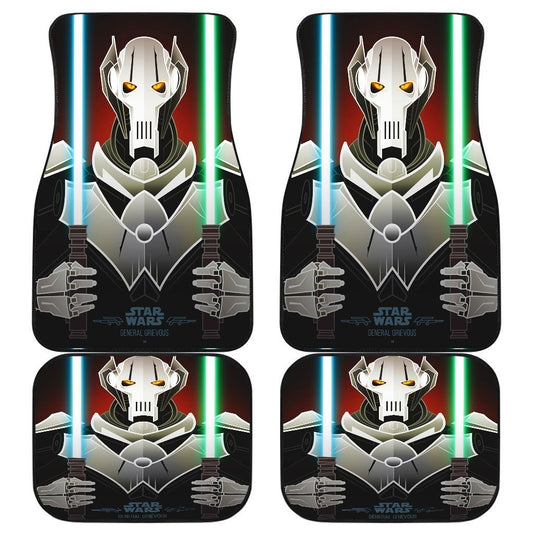 SW Car Mats SW General Grievous Graphic Car Floor Mats Gray