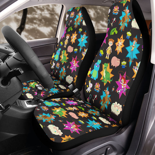 Toy Story Car Seat Covers Toy Story Characters Pattern Seat Covers Colorful