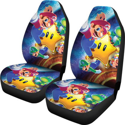 Mario Car Seat Covers Super Mario Ang Luigi With Star Seat Covers Colorful